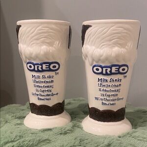 Oreo Milkshake Recipe Ceramic Mugs